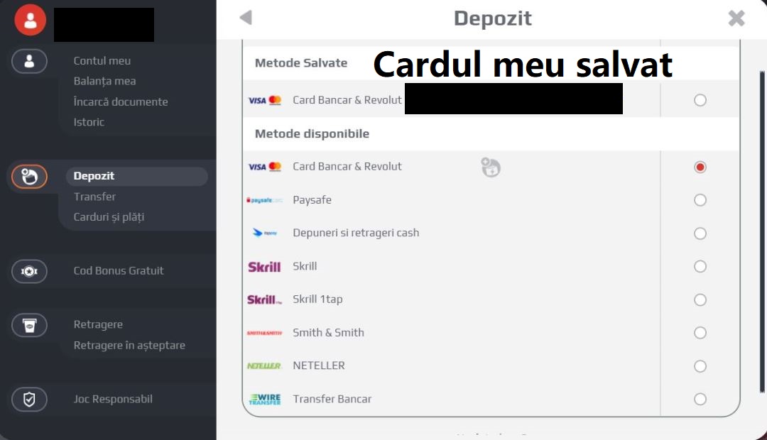 Cum sa faci o depunere la NetBet Romania